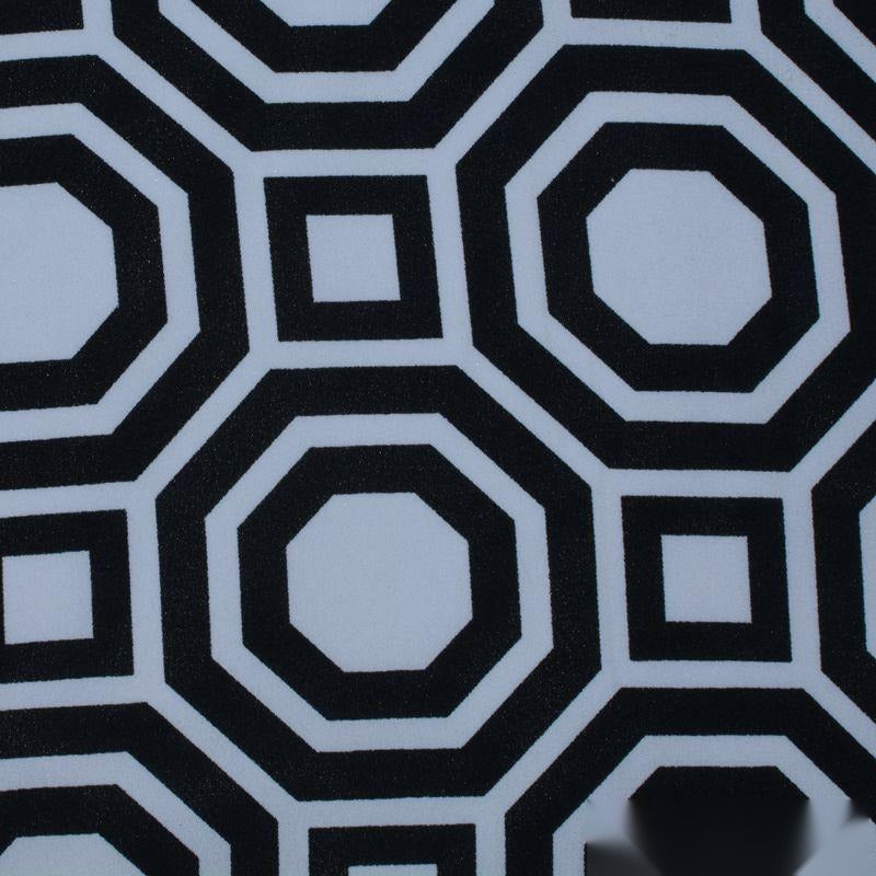Black Squares Linen-Look, Polyester