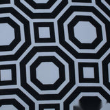 Black Squares Linen-Look, Polyester