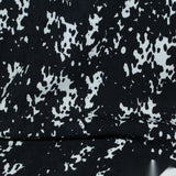Black Abstract Linen-Look