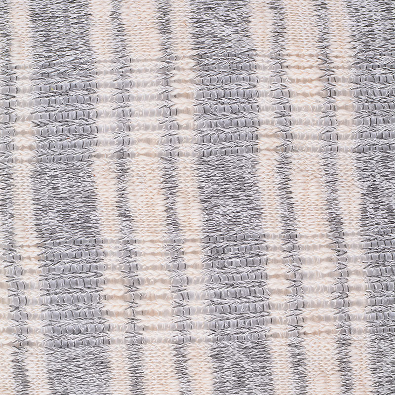 Cream Vertical-Stripe Chunky Knit, Viscose-Cotton