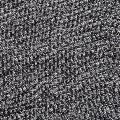 Black Marl French Terry, Cotton-Poly, 280 gsm