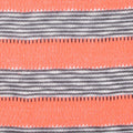 Orange Stripes Chunky Knit, Polyester, 199 gsm