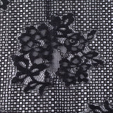 Black Floral Lace, Nylon — texture