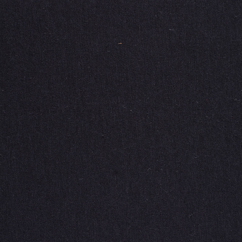 Brushed Polyester Viscose Stretch Jersey Knit Fabric, 207 gsm, 166 cm — Black