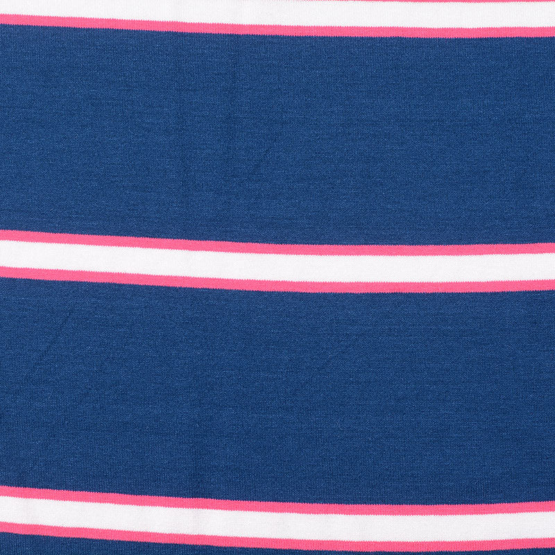 Blue Stripes Knit, Viscose, 180 gsm