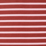 Red Horizontal-Stripe Mesh, Polyester