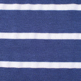 Blue Horizontal-Stripe Chunky Knit, Viscose-Poly — texture