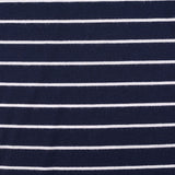 Navy Horizontal-Stripe Knit, Poly-Viscose
