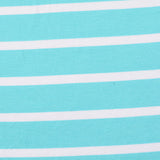 Turquoise Horizontal-Stripe Knit, Viscose