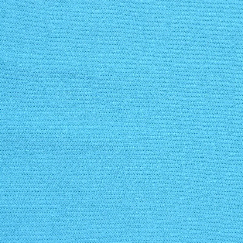 100% Cotton Interlock Knit Fabric, 148 gsm, 150 cm — Blue