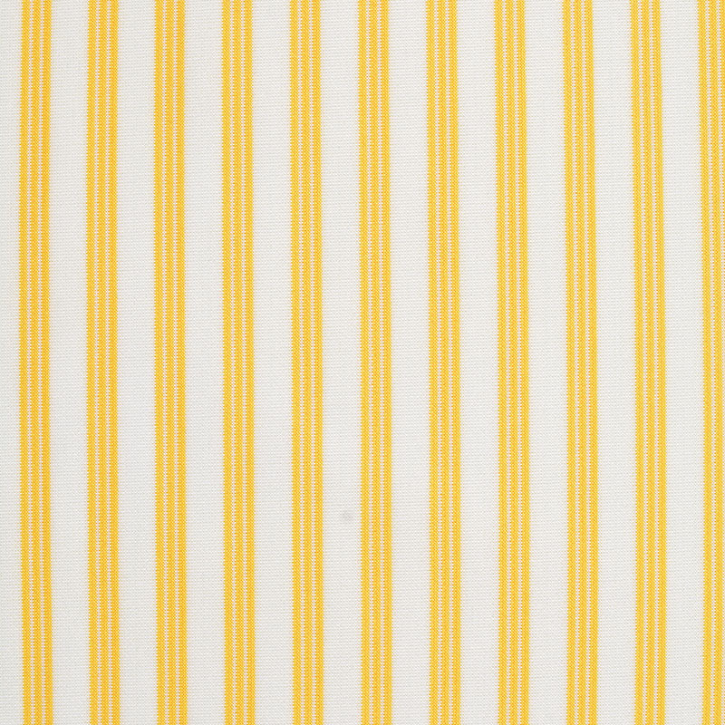 Yellow Vertical-Stripe Interlock Knit, Polyester