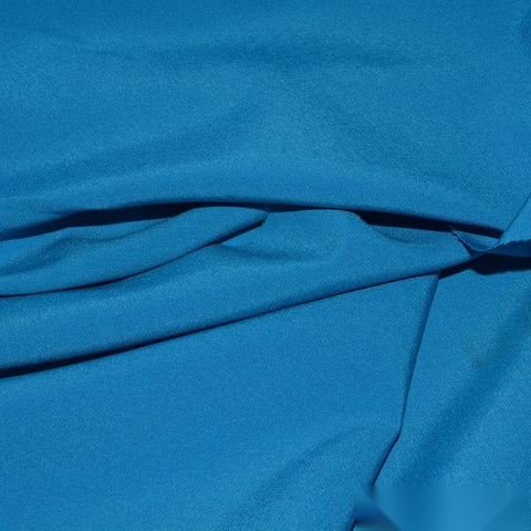 Polyester Stretch Woven Fabric, 124 gsm, 150 cm — Blue