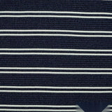 Navy Horizontal-Stripe Knit, Polyester — texture
