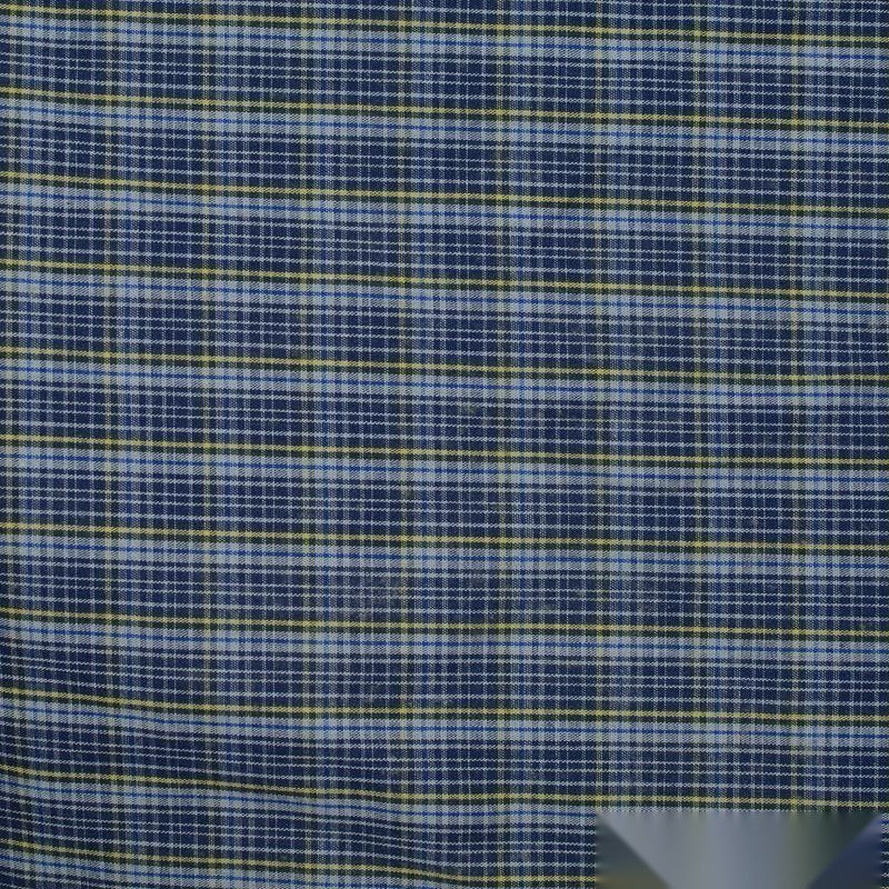 Blue Plaid Woven, Cotton, 110 gsm