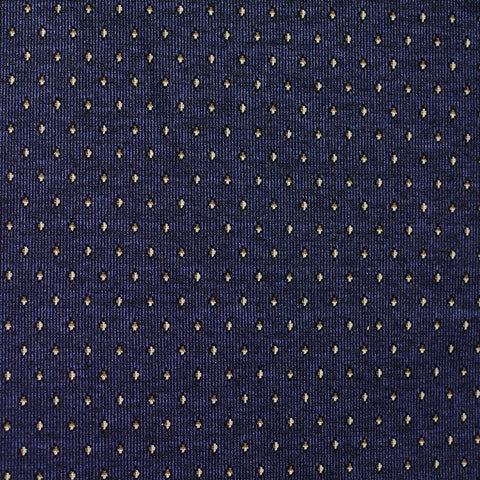Navy Dots Jacquard, Poly-Viscose