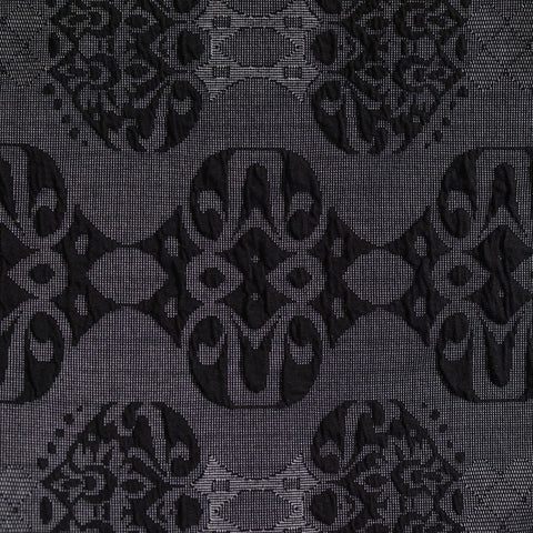 Black Damask Jacquard, Poly-Viscose