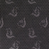 Black Vertical-Stripe Jacquard, Poly-Viscose