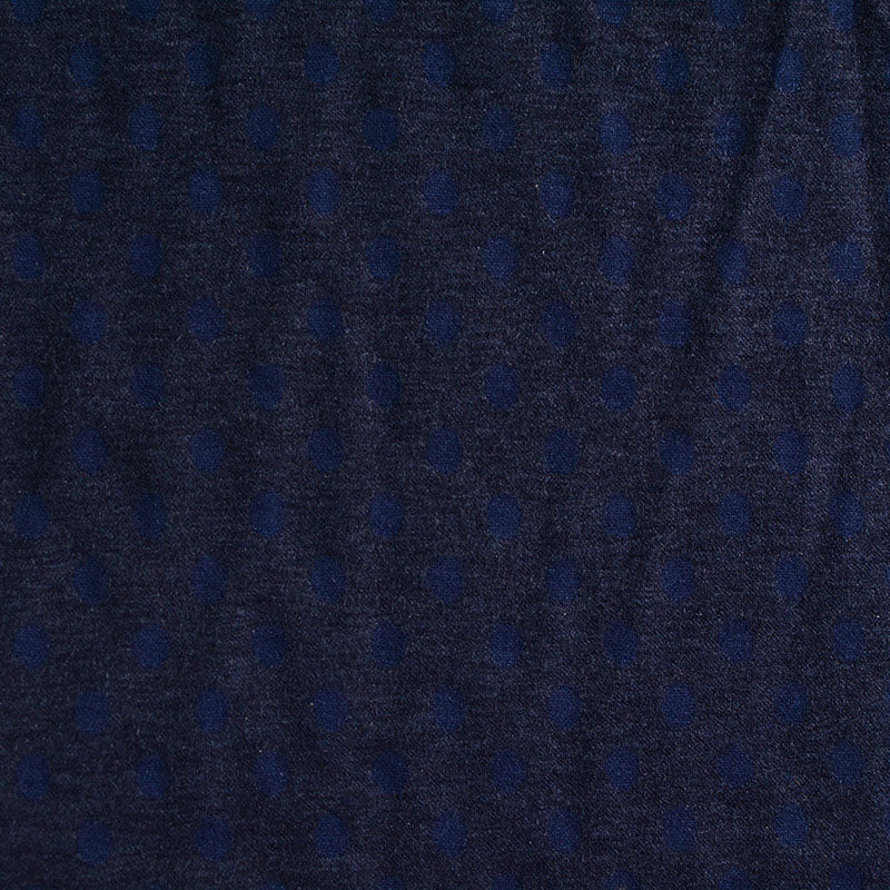 Dark Blue Dots Jacquard, Poly-Viscose, 150 cm, ref EF-4337