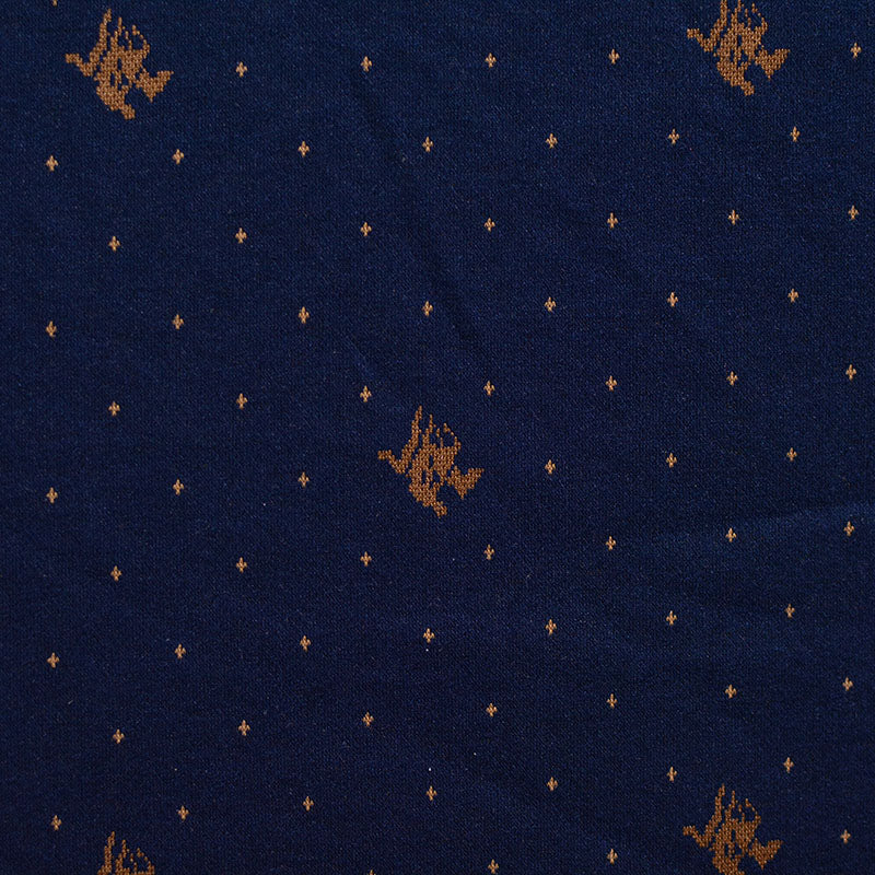 Brown Birds Jacquard, Poly-Viscose