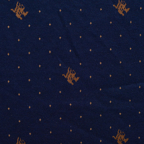 Brown Birds Jacquard, Poly-Viscose