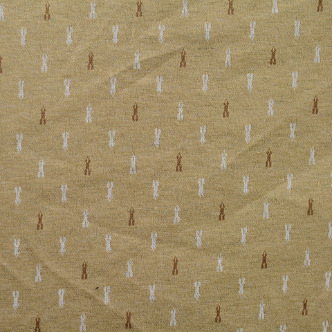 White Abstract Jacquard, Poly-Viscose, 150 cm, ref EF-4372