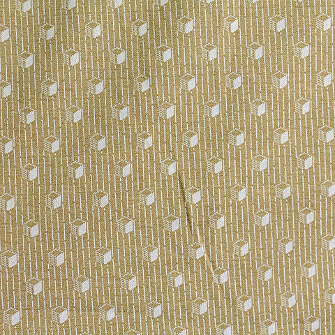 White Vertical-Stripe Jacquard, Poly-Viscose