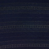 Navy Stripes Jacquard, Poly-Viscose