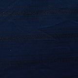 Dark Blue Stripe Jacquard, Poly-Viscose