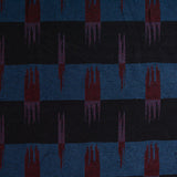 Red Abstract Jacquard, Poly-Viscose