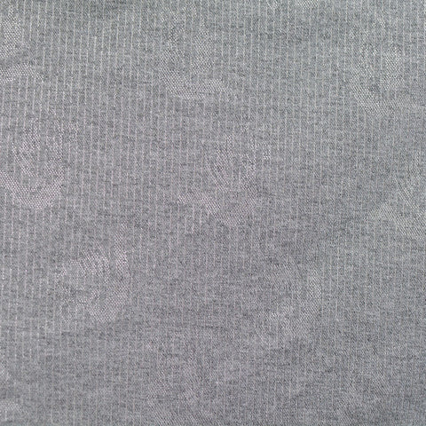 Grey Tone-on-Tone Floral Jacquard, Poly-Viscose