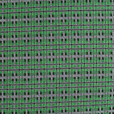 Green Check Jacquard, Poly-Viscose — texture