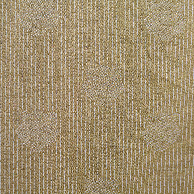 Tan Vertical-Stripe Jacquard, Poly-Viscose