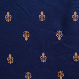 Jacquard Polyester Viscose Stretch Knit Fabric, 150 cm — Navy