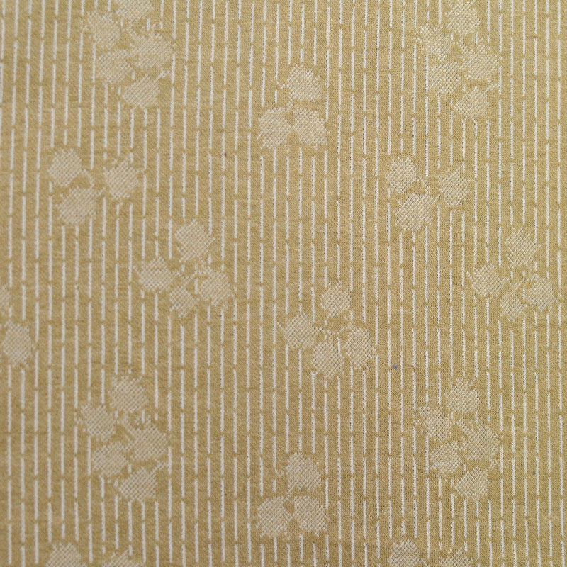 Orange Vertical-Stripe Jacquard, Poly-Viscose