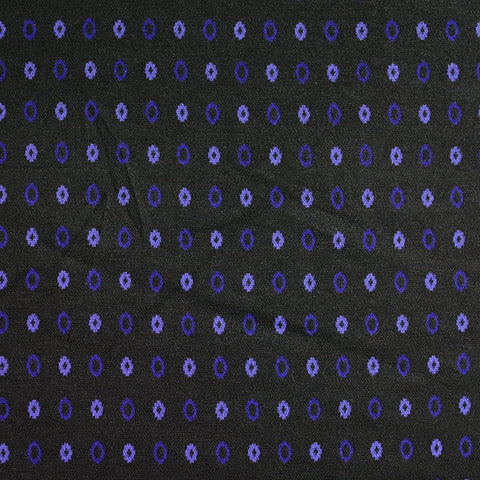 Jacquard Polyester Viscose Stretch Knit Fabric, 150 cm — Black, ref EF-4455