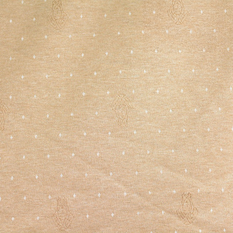 Beige Dots Jacquard, Poly-Viscose