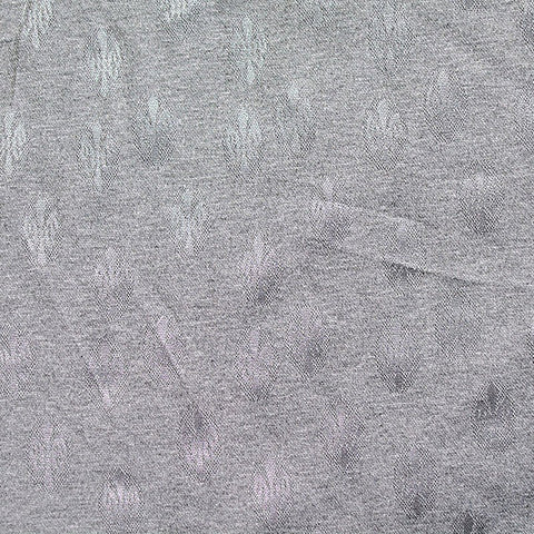 Jacquard Polyester Viscose Stretch Knit Fabric, 150 cm — Grey, ref EF-4461