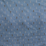 Jacquard Polyester Viscose Stretch Knit Fabric, 150 cm — Blue