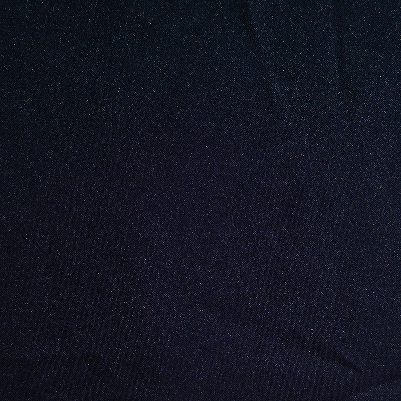 Polyester Viscose Stretch Interlock Knit Fabric, 515 gsm, 150 cm — Navy