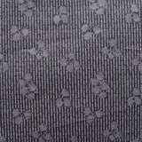 Dark Grey Vertical-Stripe Jacquard, Poly-Viscose