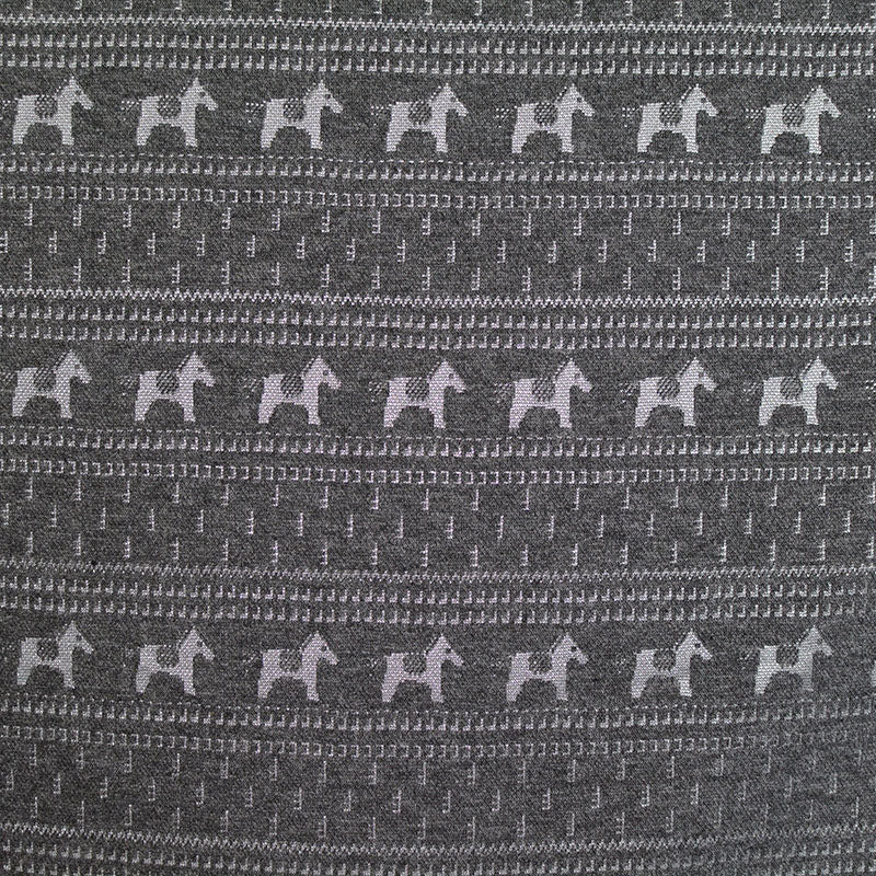Light Grey Geometric-Line Jacquard, Poly-Viscose