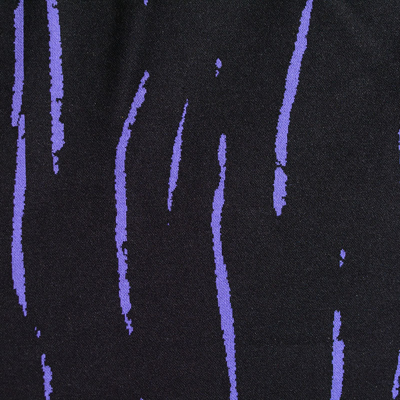 Purple Brushstrokes Jacquard, Poly-Viscose