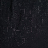 Black Tone-on-Tone Jacquard, Poly-Viscose