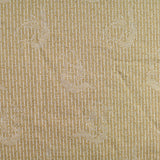 Light Tan Tone-on-Tone Floral Jacquard, Poly-Viscose — texture