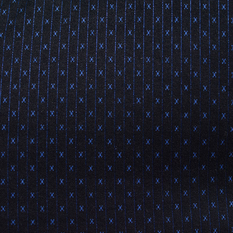 Blue Pinstripes Jacquard, Poly-Viscose
