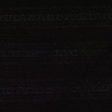Black Horizontal-Stripe Jacquard, Poly-Viscose