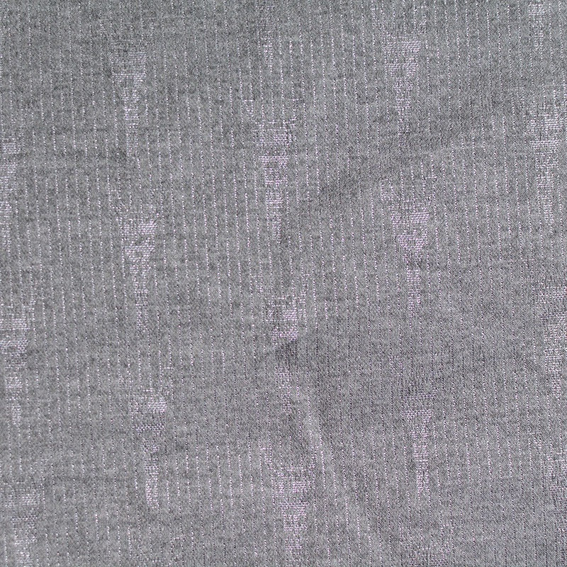 Grey Heather Jacquard, Poly-Viscose