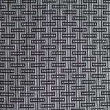 Black Geometric Jacquard, Poly-Viscose