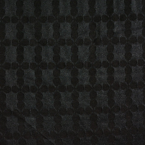Black Tone-on-Tone Jacquard, Poly-Viscose, 150 cm, ref EF-4592