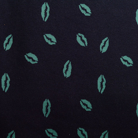 Green Leaf Jacquard, Poly-Viscose